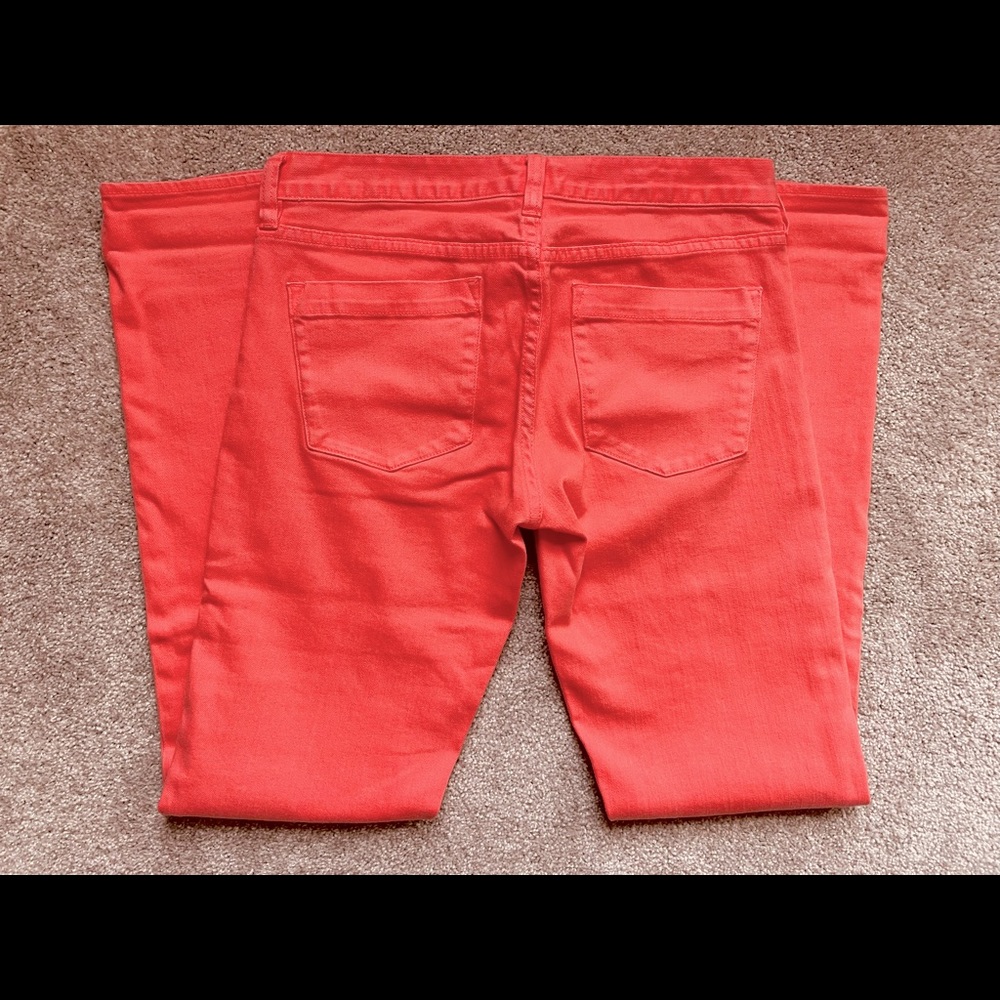 J. Crew women’s matchstick coral stretch jeans sz. 28 x 31.5.